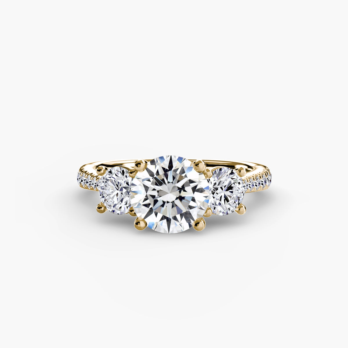 Ring Setting - 18K Yellow Gold (Princess)