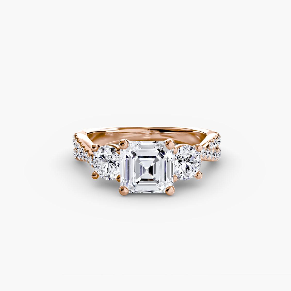Ring Setting - 18K Rose Gold (Marquise)