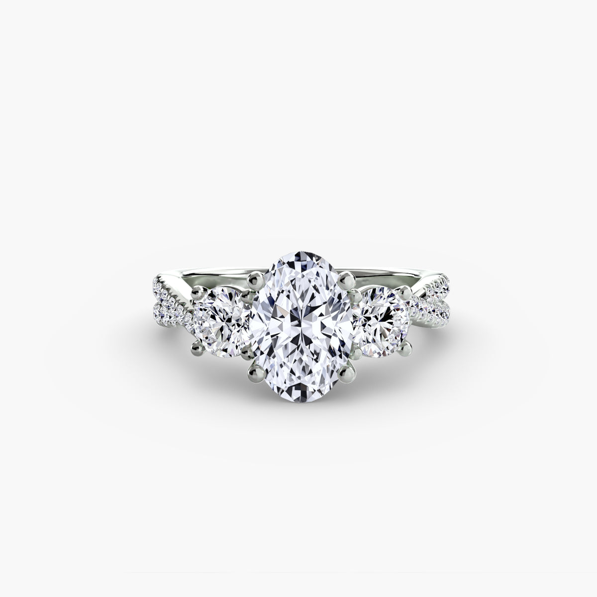 Ring Setting - 950 Platinum (Pear)