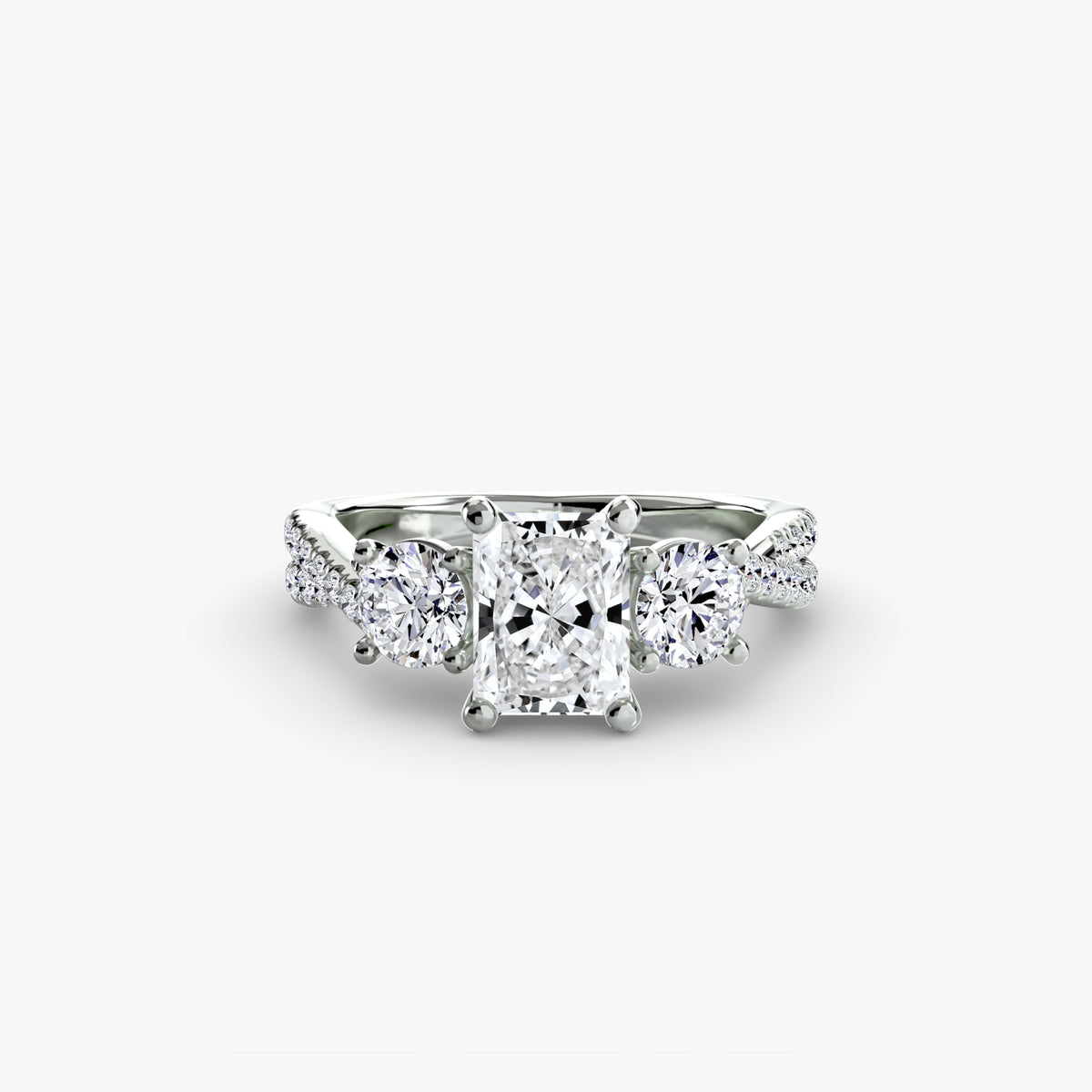 Ring Setting - 950 Platinum (Asscher)