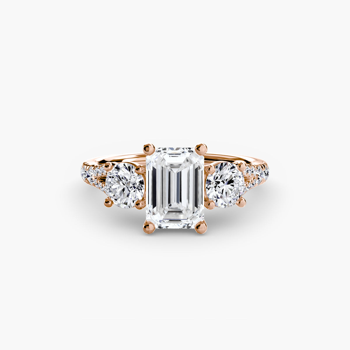 Ring Setting - 18K Rose Gold (Heart)