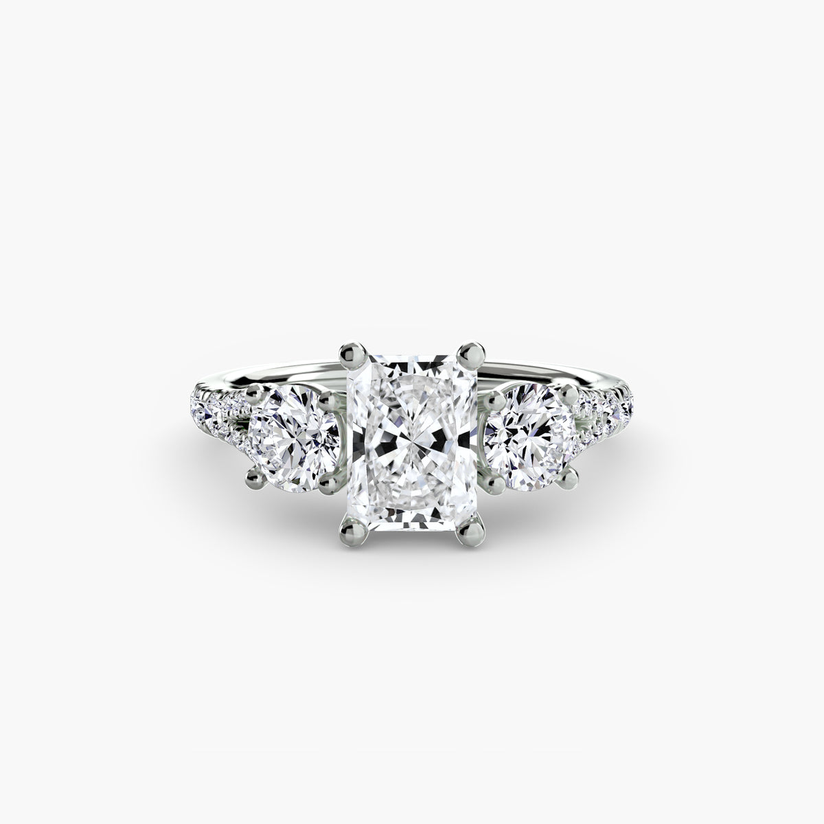 Ring Setting - 950 Platinum (Asscher)