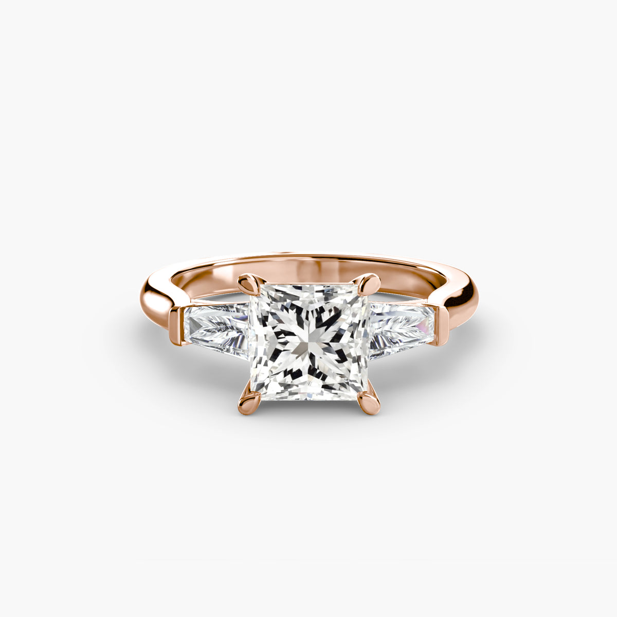 Ring Setting - 18K Rose Gold (Cushion)