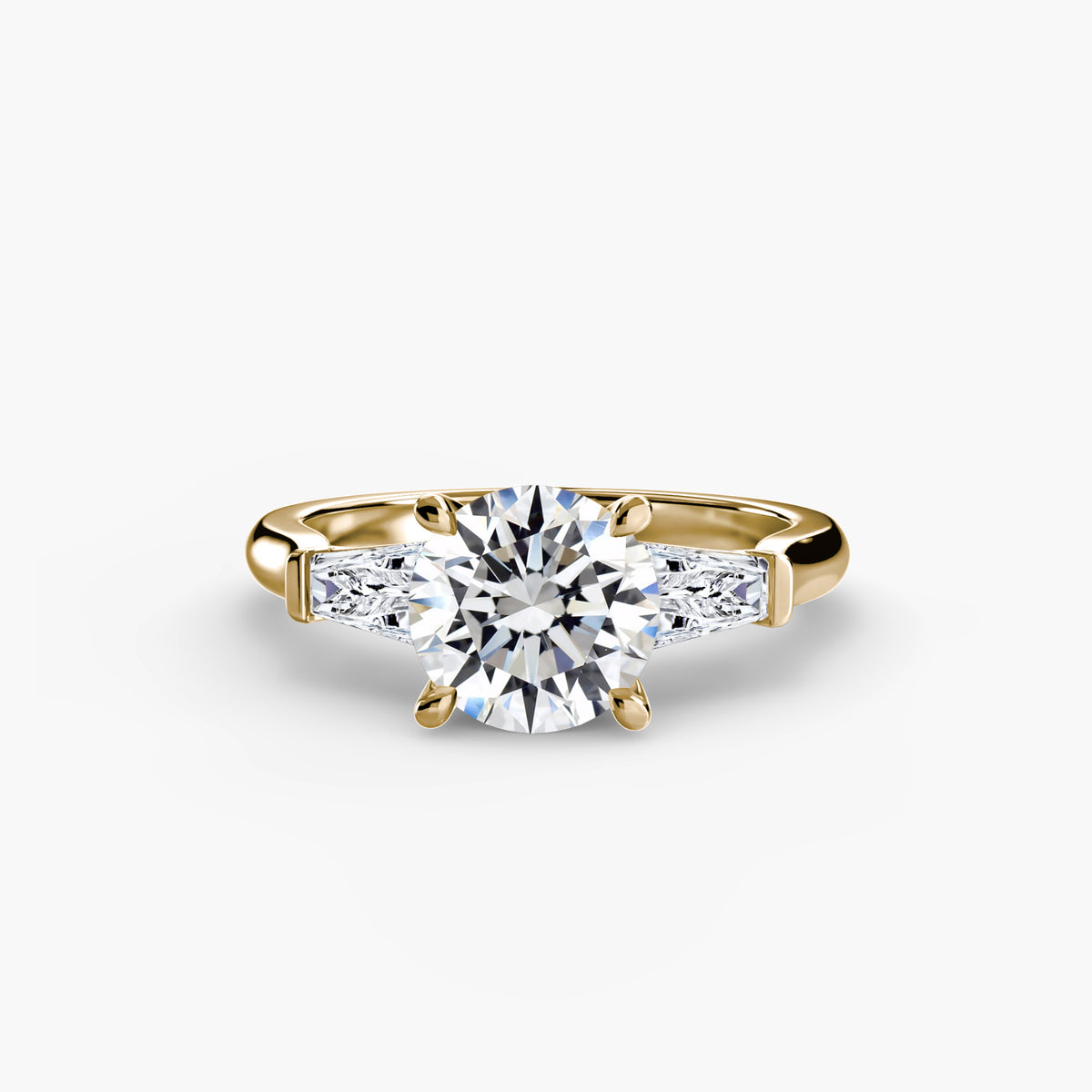 Ring Setting - 18K Yellow Gold (Princess)