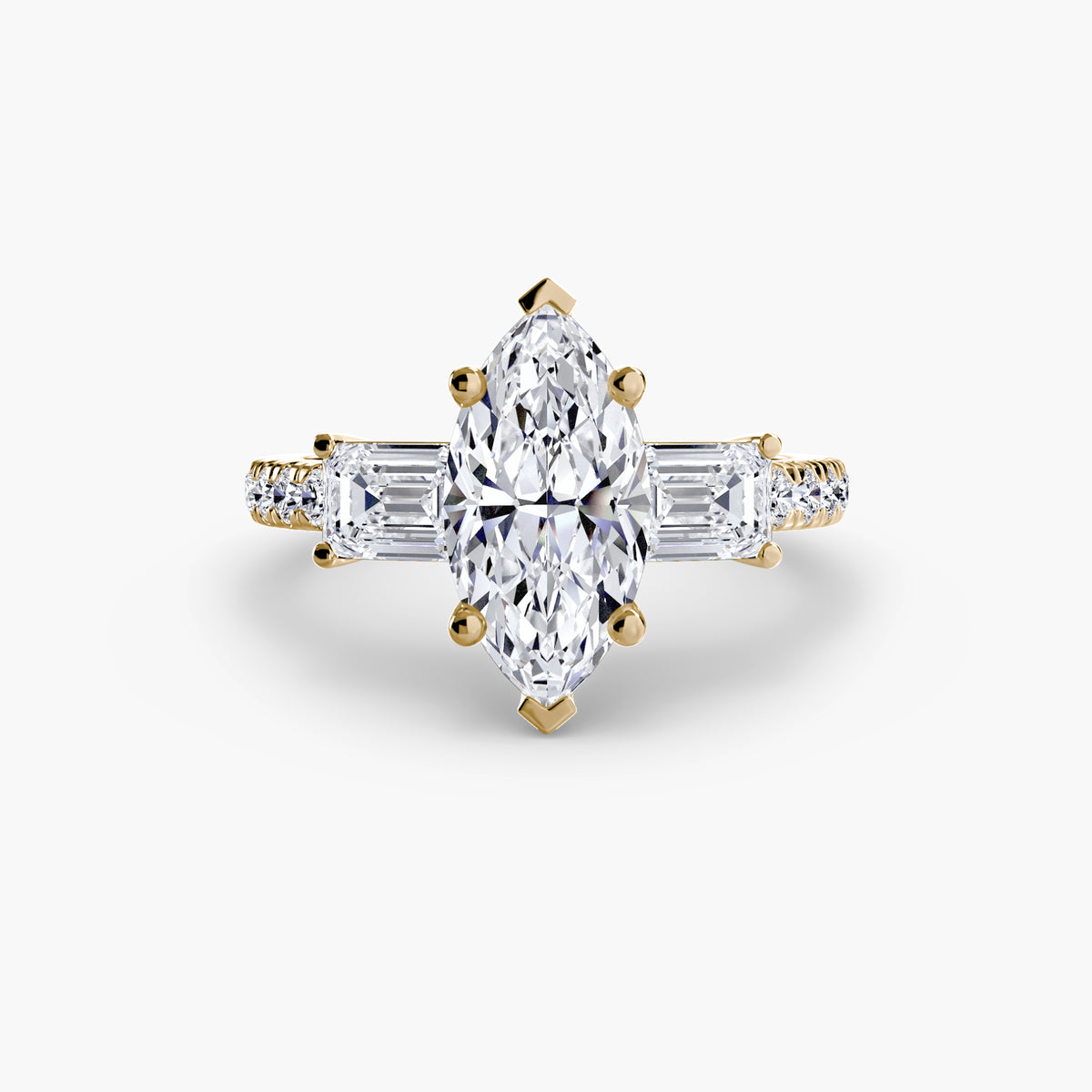 Ring Setting - 18K Rose Gold (Round)