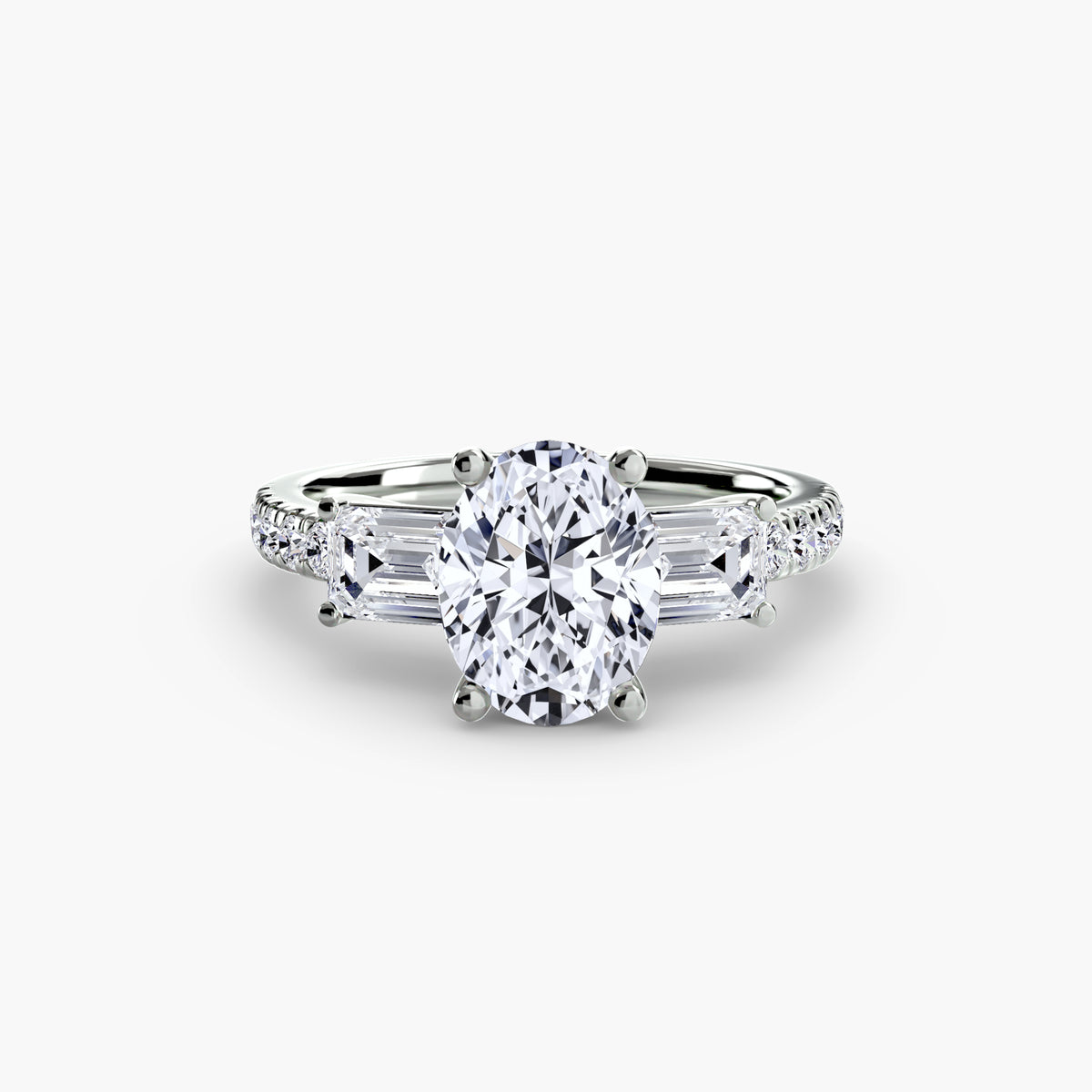 Ring Setting - 950 Platinum (Pear)