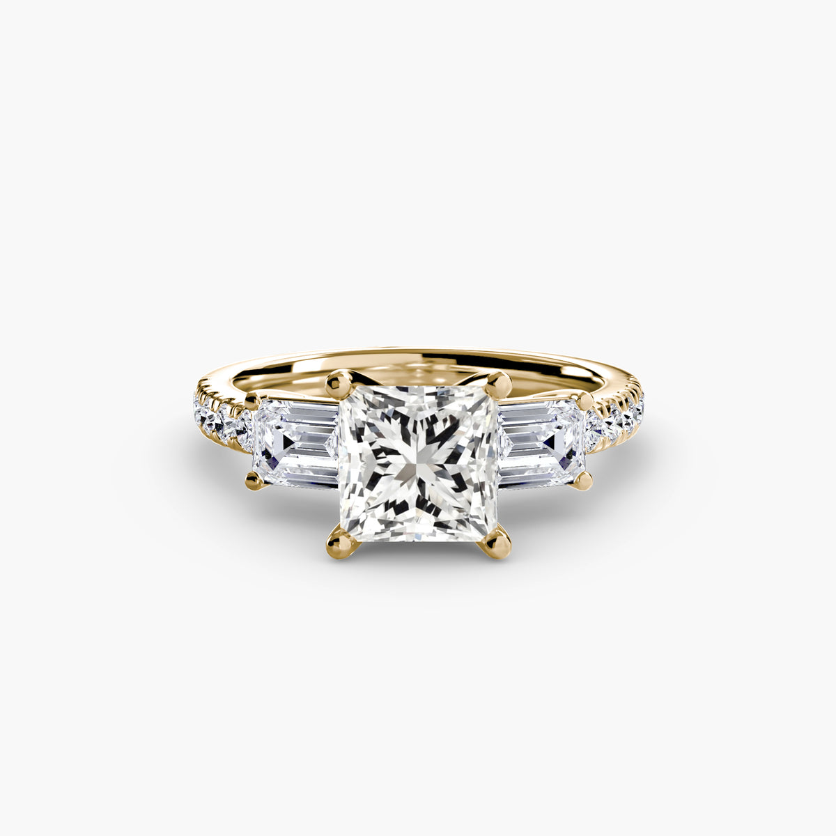 Ring Setting - 18K Yellow Gold (Cushion)
