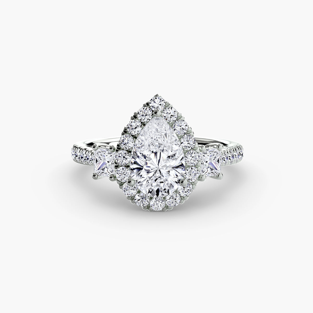 Ring Setting - 950 Platinum (Emerald)