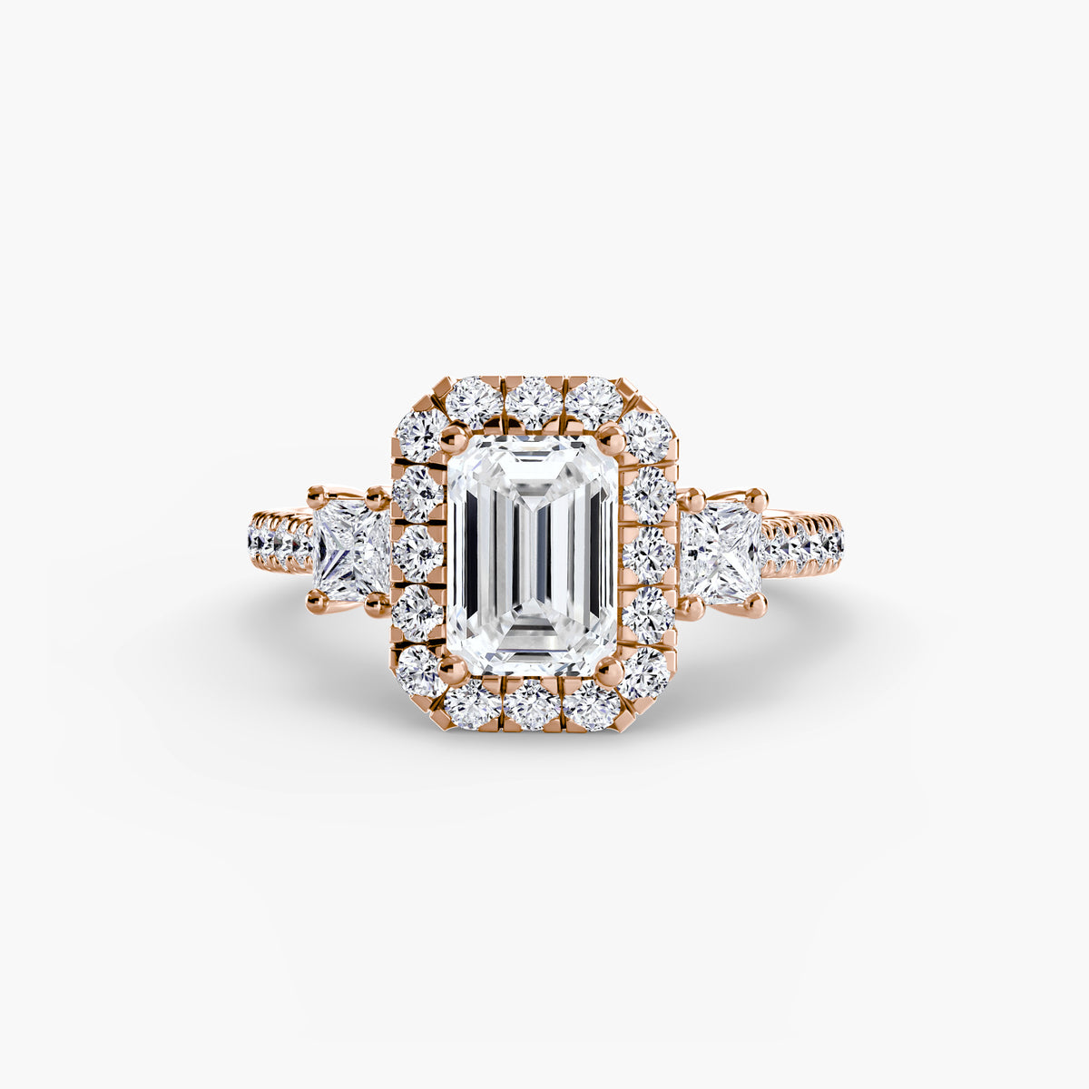 Ring Setting - 18K Rose Gold (Heart)