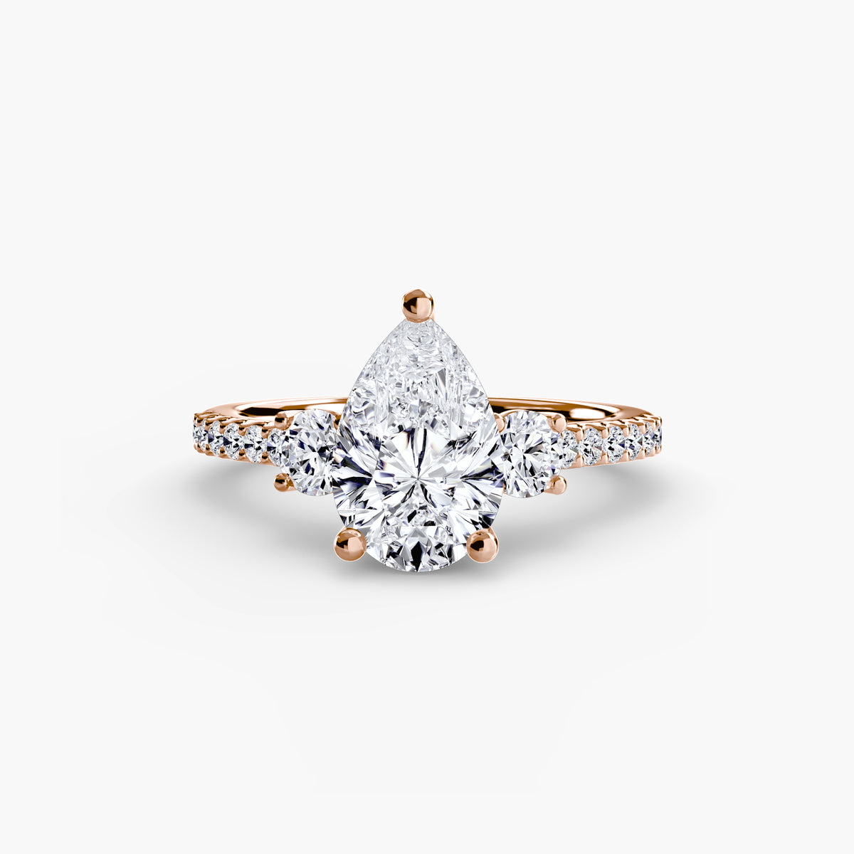 Ring Setting - 950 Platinum (Pear)