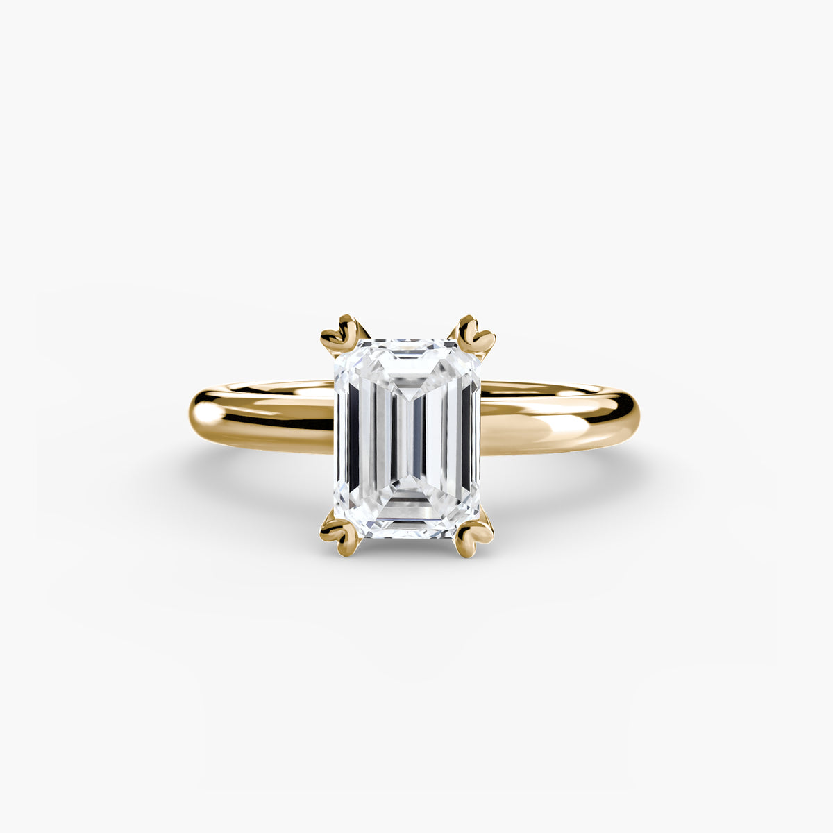 Ring Setting - 18K Yellow Gold (Heart)