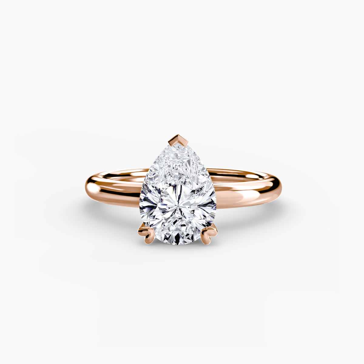 Ring Setting - 18K Rose Gold (Emerald)
