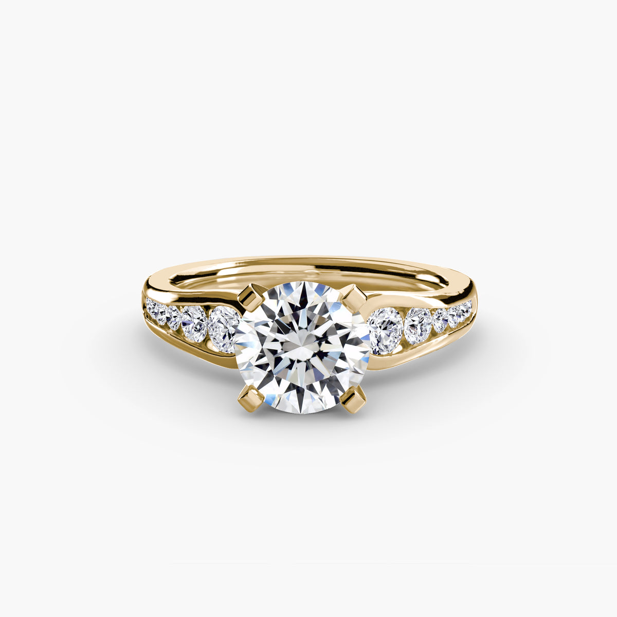 Ring Setting - 18K Yellow Gold (Princess)