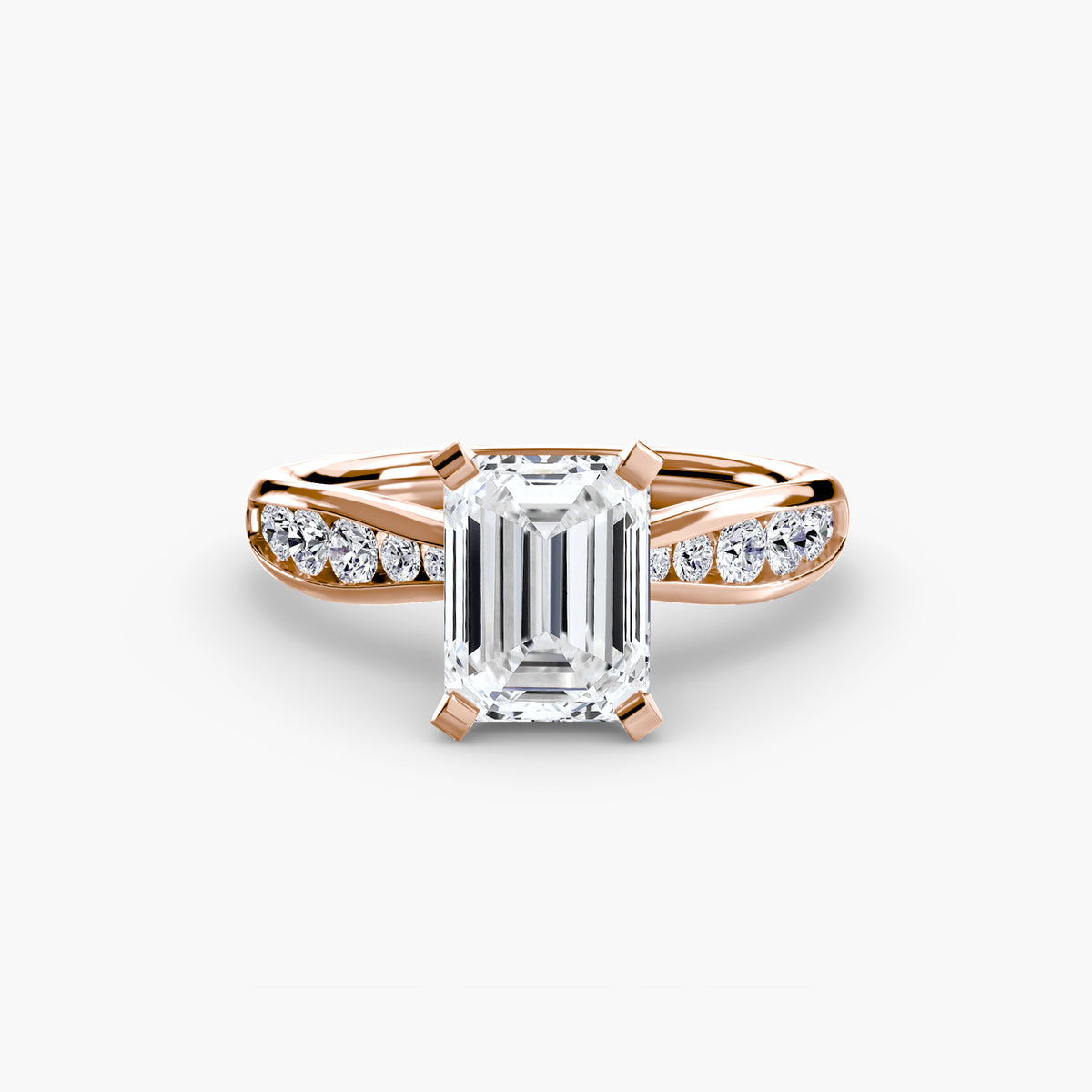 Ring Setting - 18K Rose Gold (Heart)