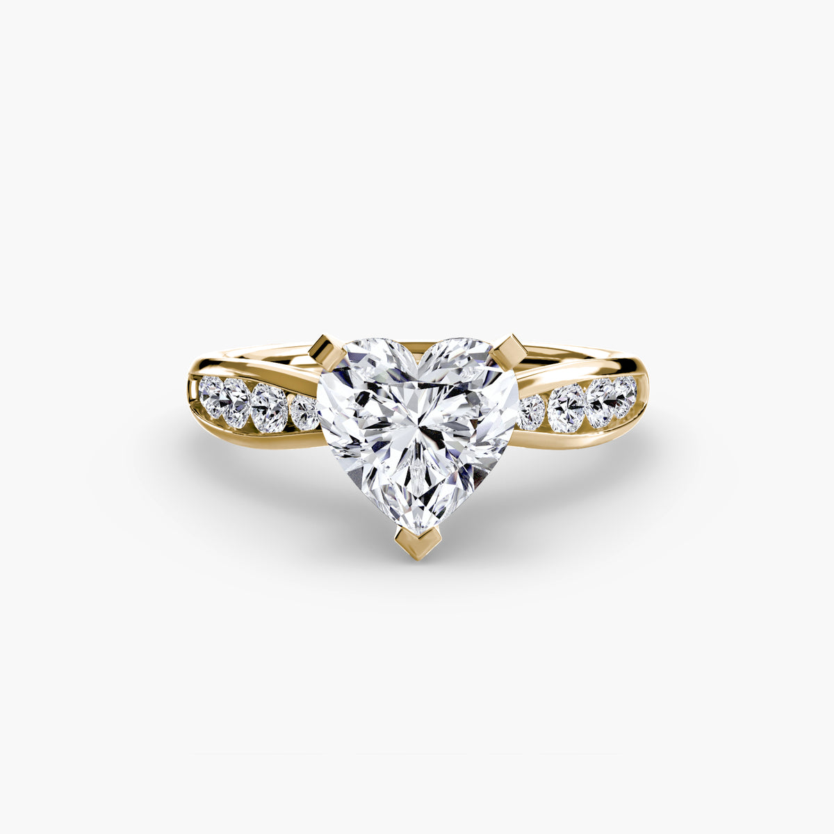 Ring Setting - 18K Yellow Gold (Radiant)