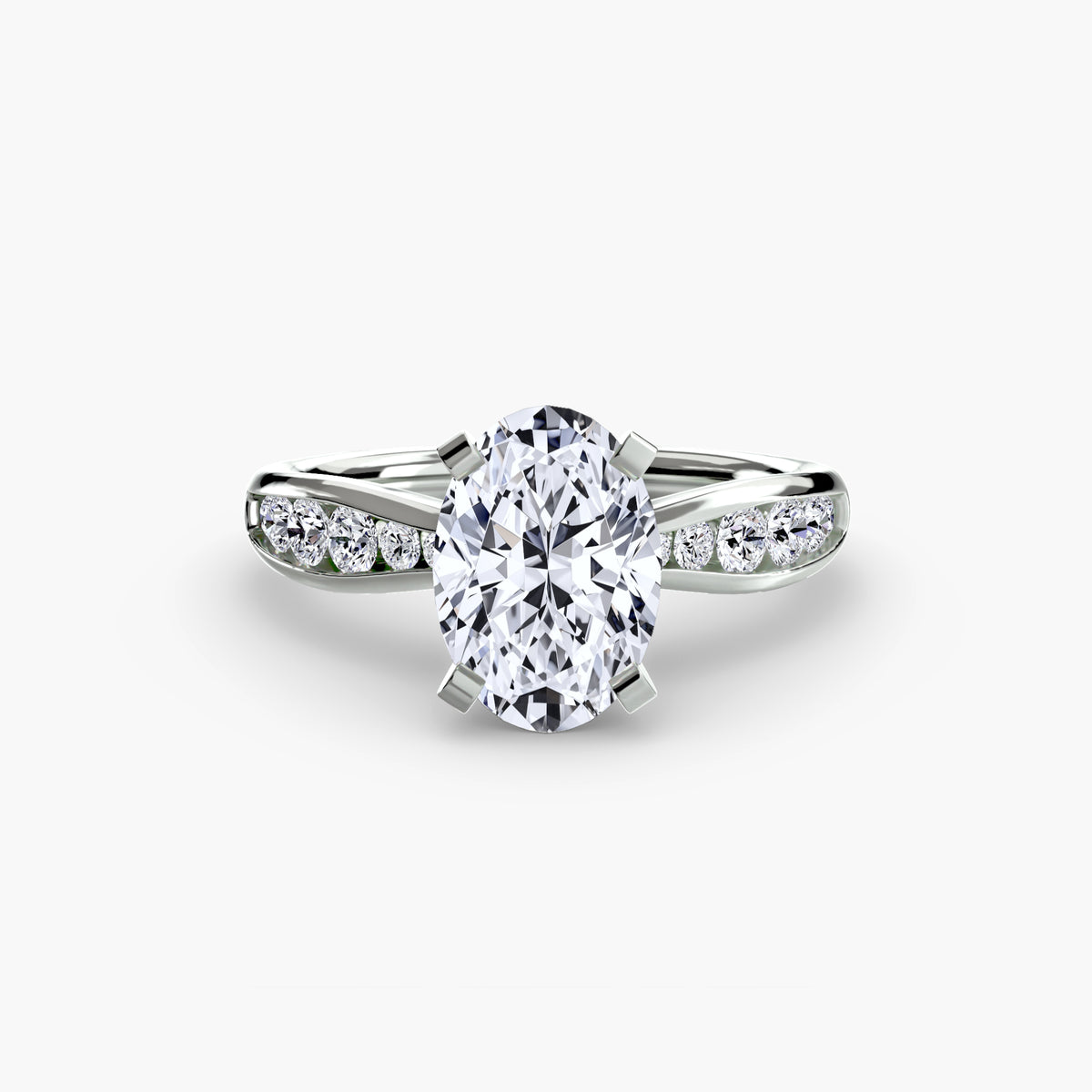 Ring Setting - 950 Platinum (Pear)