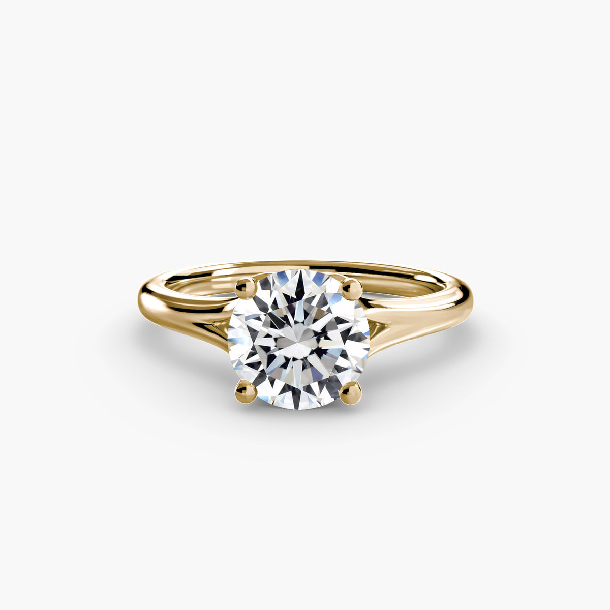 Ring Setting - 18K Rose Gold (Round)