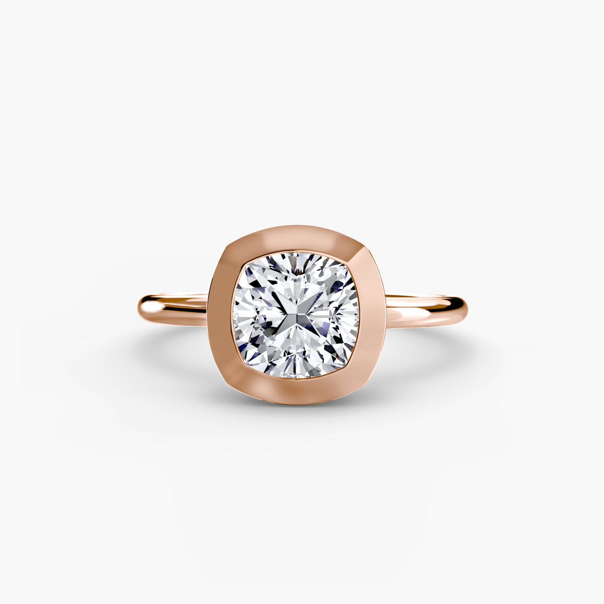 Ring Setting - 18K Rose Gold (Oval)