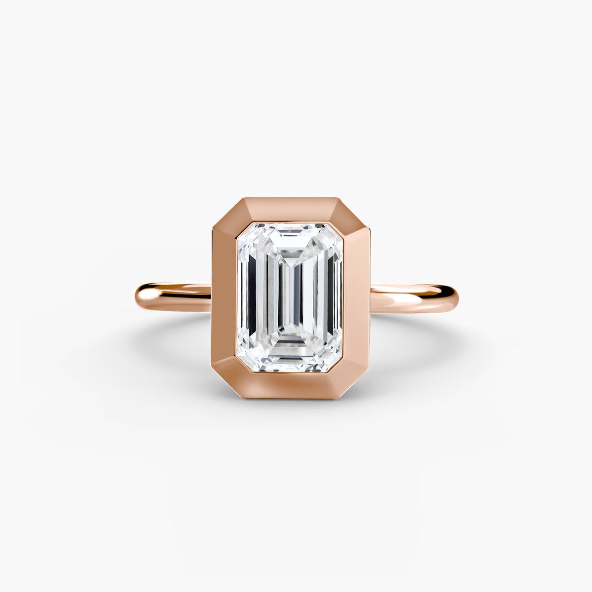Ring Setting - 18K Rose Gold (Heart)