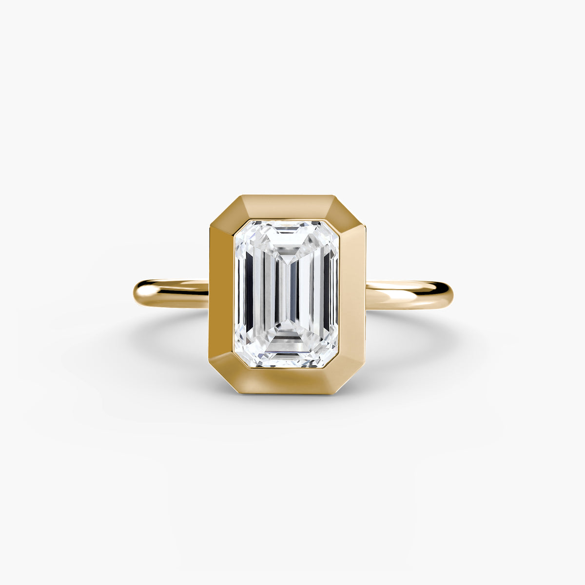 Ring Setting - 18K Yellow Gold (Heart)