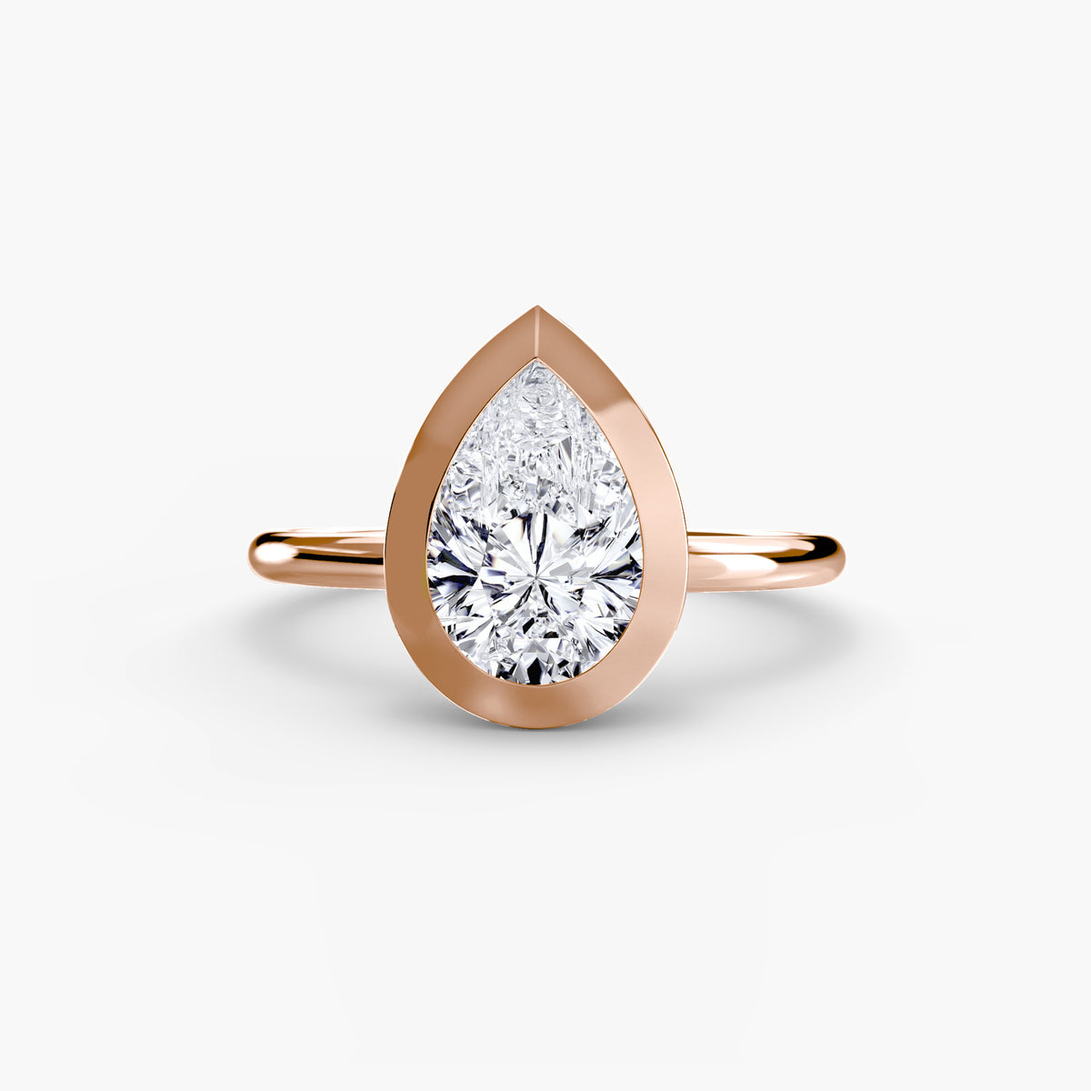 Ring Setting - 18K Rose Gold (Emerald)