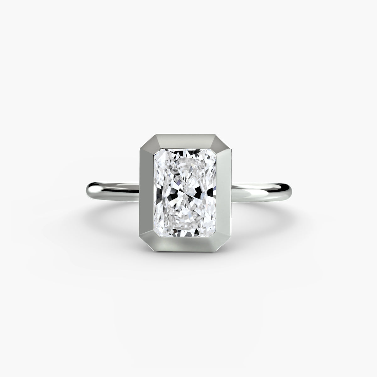 Ring Setting - 950 Platinum (Asscher)