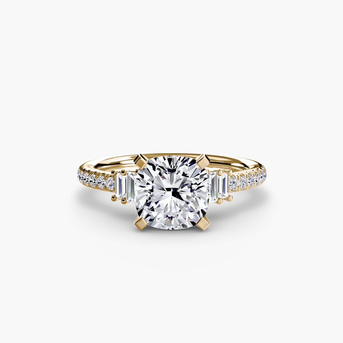 Ring Setting - 18K Yellow Gold (Oval)