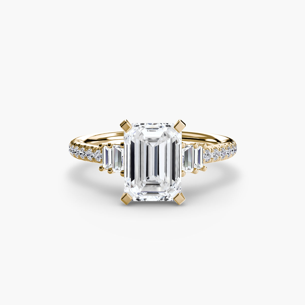Ring Setting - 18K Yellow Gold (Heart)