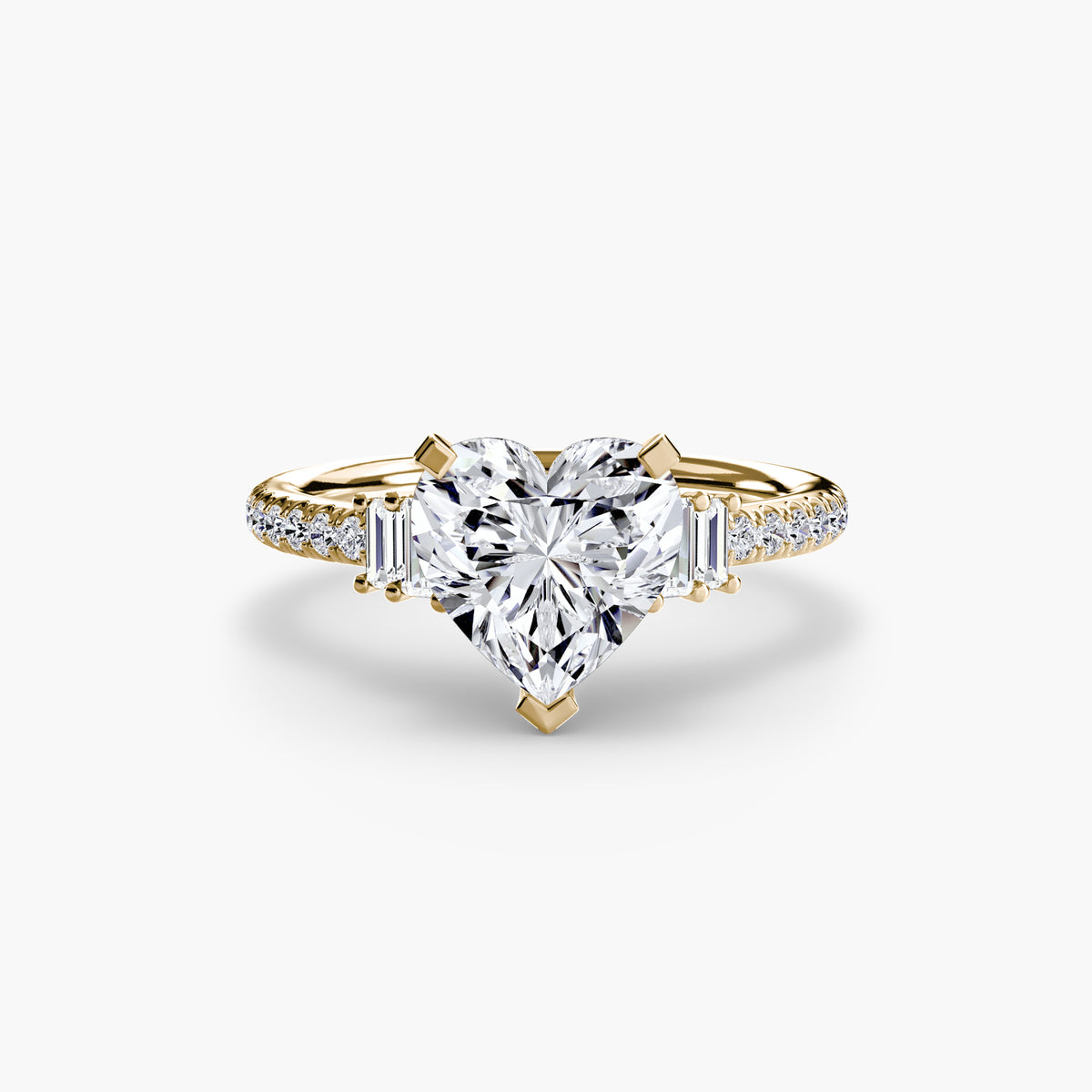 Ring Setting - 18K Yellow Gold (Radiant)