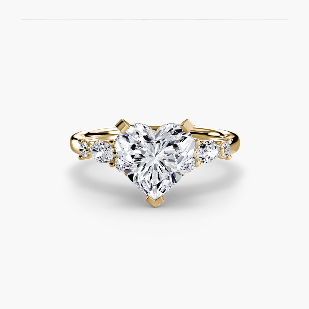 Ring Setting - 18K Yellow Gold (Radiant)