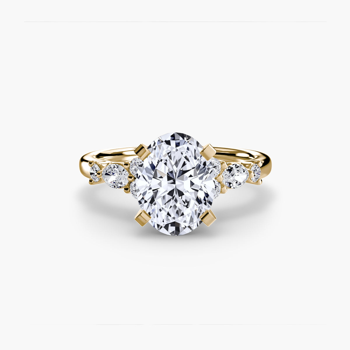 Ring Setting - 18K Yellow Gold (Pear)