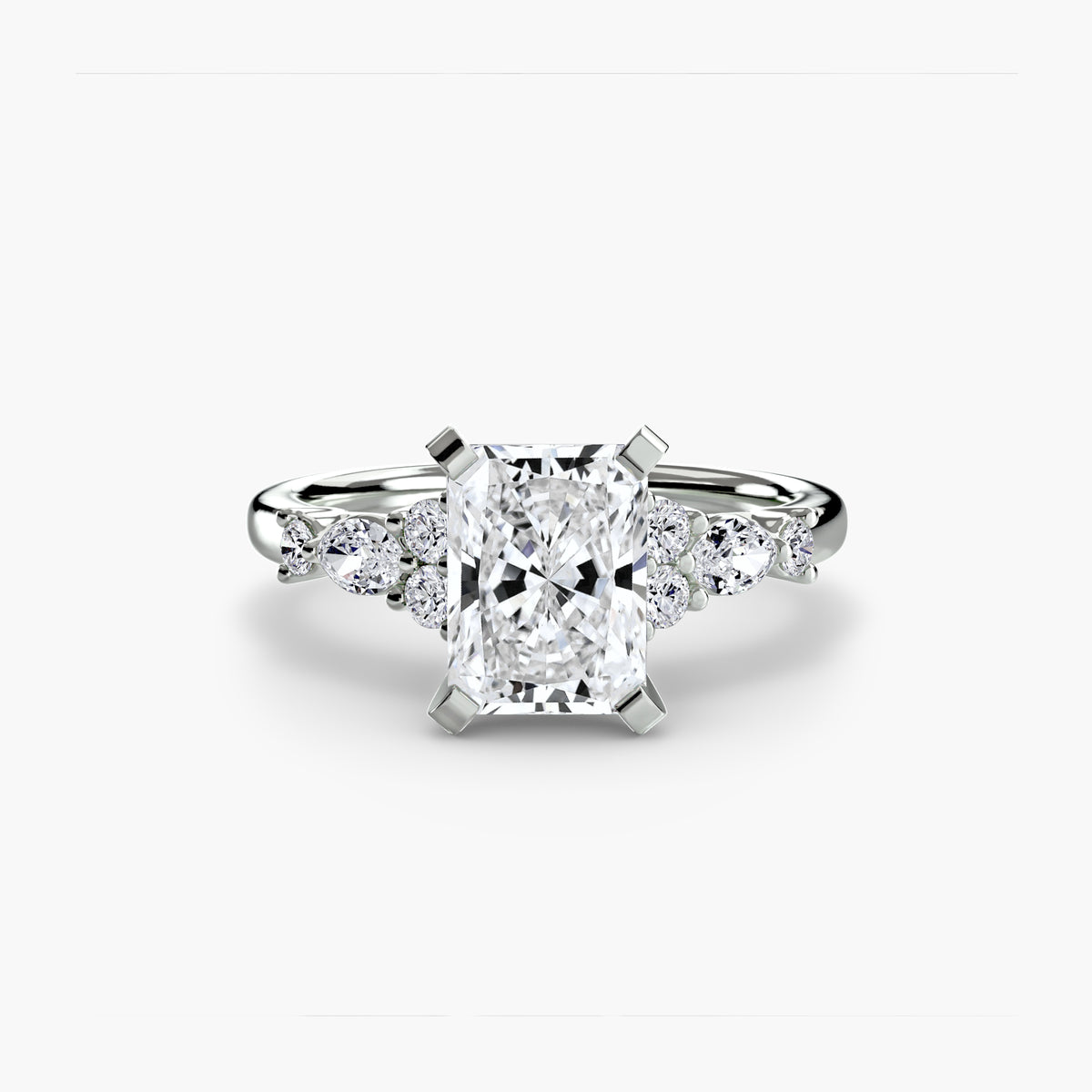 Ring Setting - 950 Platinum (Asscher)