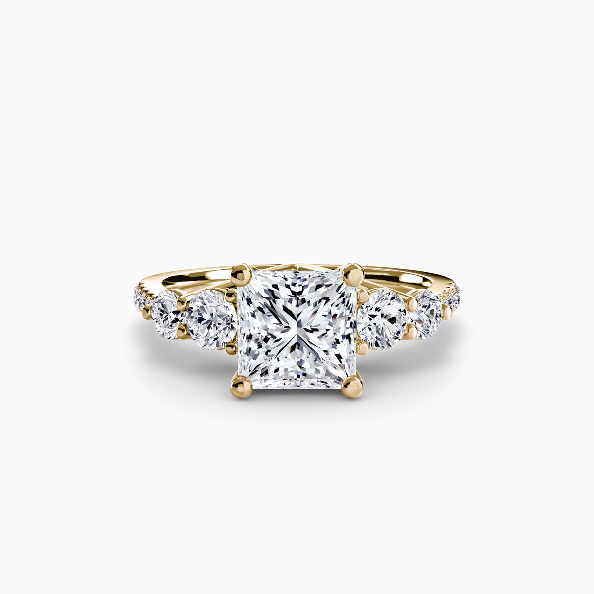 Ring Setting - 18K Yellow Gold (Cushion)