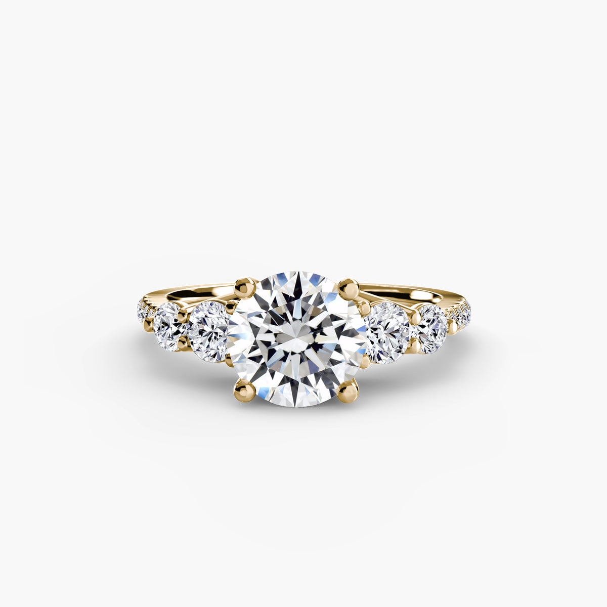 Ring Setting - 18K Yellow Gold (Princess)