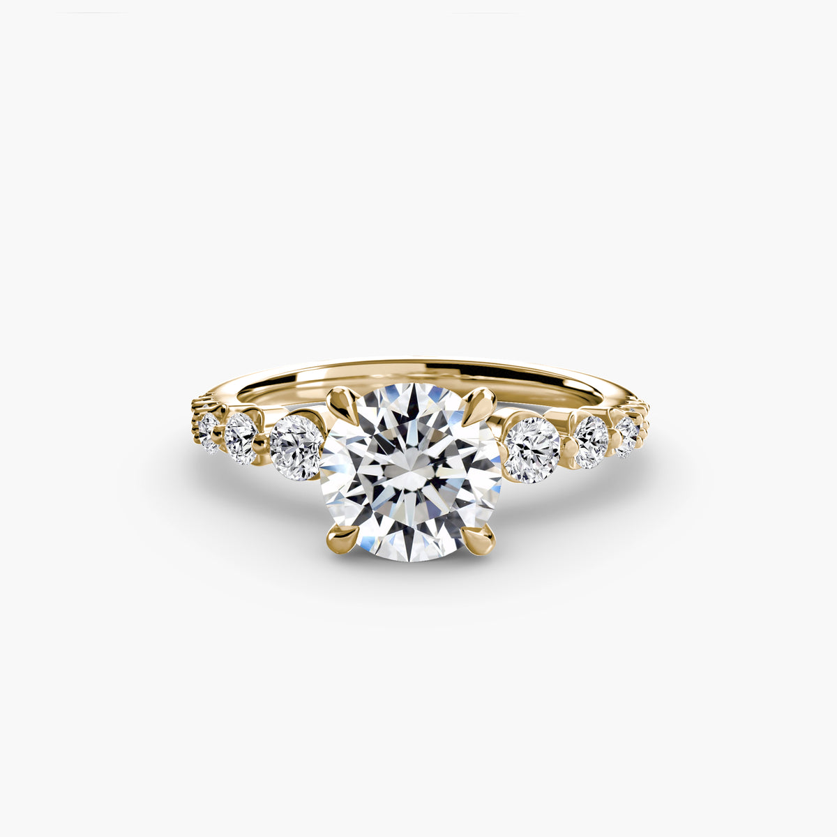 Ring Setting - 18K Rose Gold (Round)