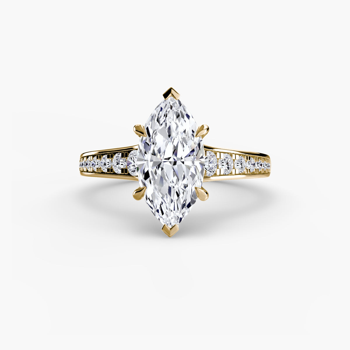 Ring Setting - 18K Rose Gold (Round)