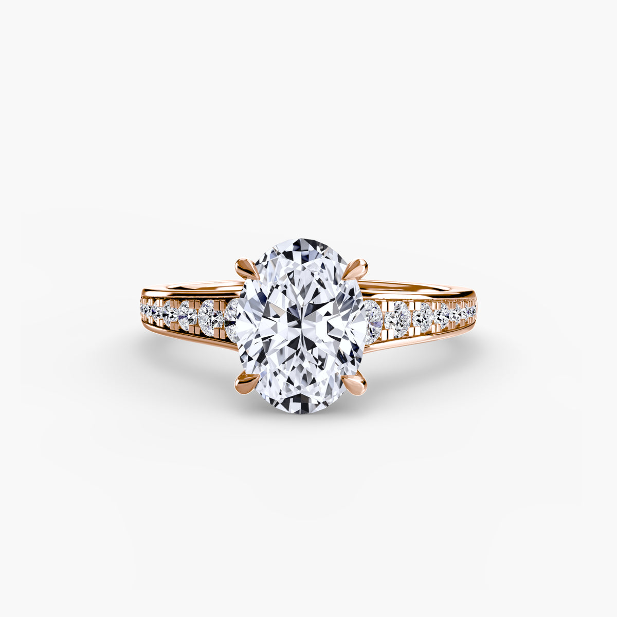 Ring Setting - 18K Rose Gold (Pear)