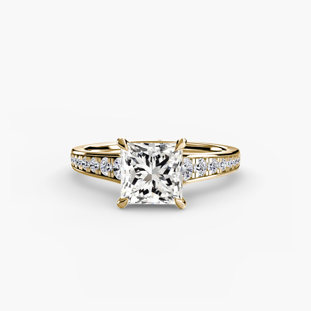 Ring Setting - 18K Yellow Gold (Cushion)