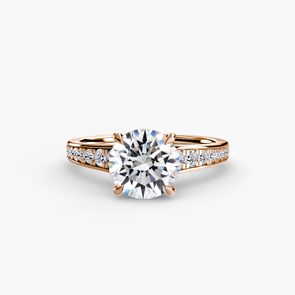 Ring Setting - 18K Rose Gold (Princess)