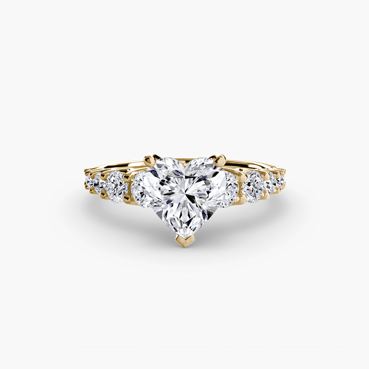 Ring Setting - 18K Yellow Gold (Radiant)