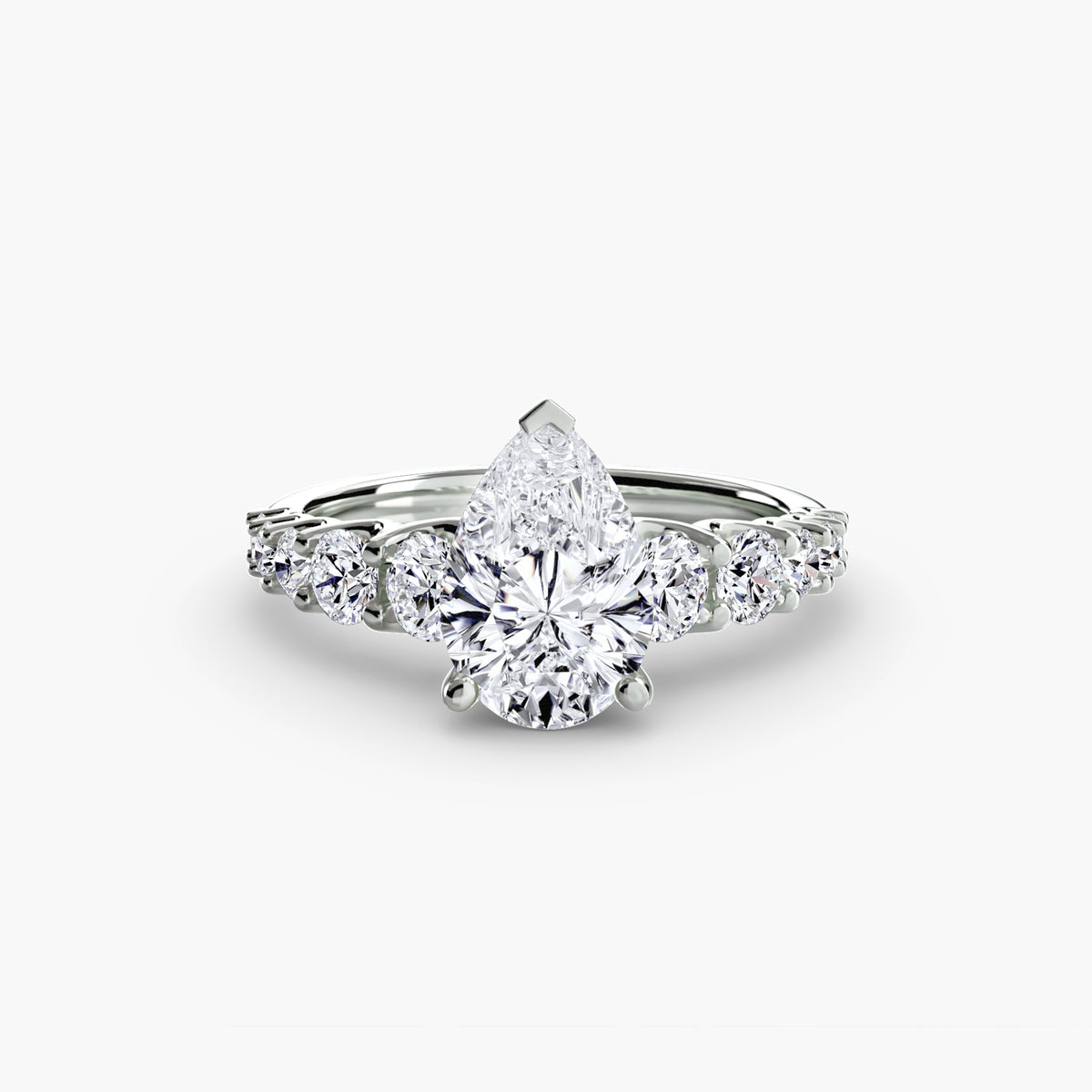 Ring Setting - 950 Platinum (Emerald)