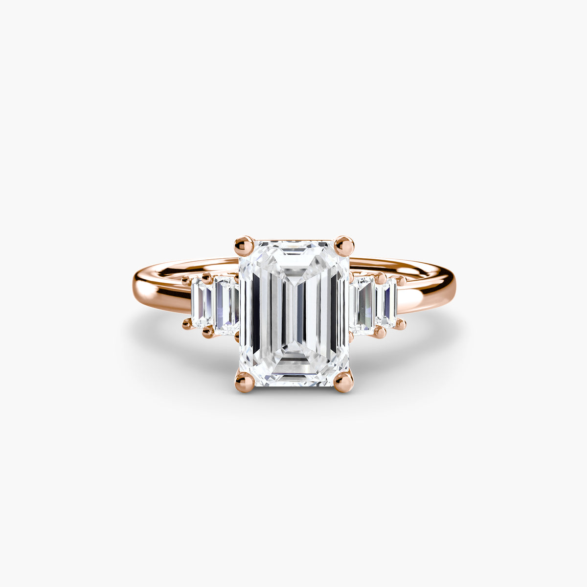Ring Setting - 18K Rose Gold (Heart)