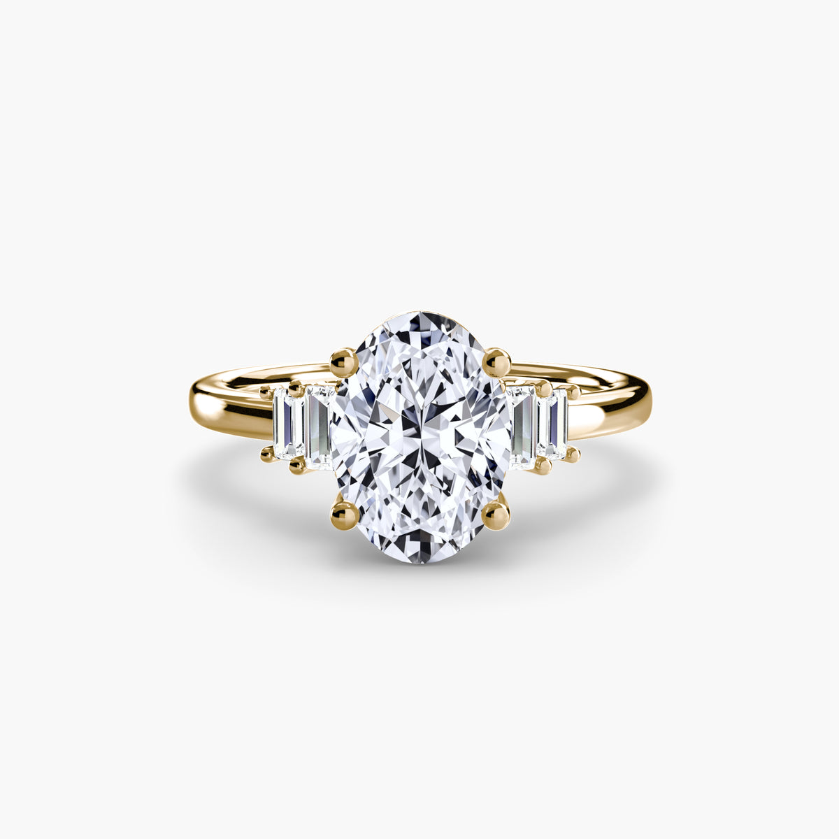 Ring Setting - 18K Yellow Gold (Pear)