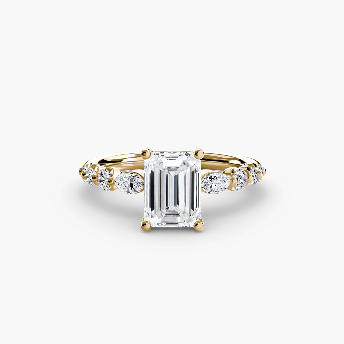 Ring Setting - 18K Yellow Gold (Heart)