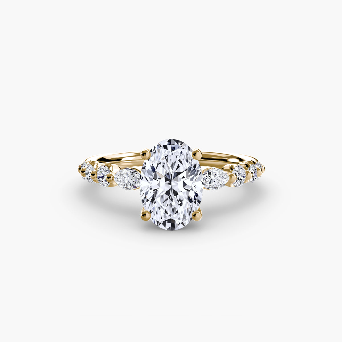 Ring Setting - 18K Yellow Gold (Pear)