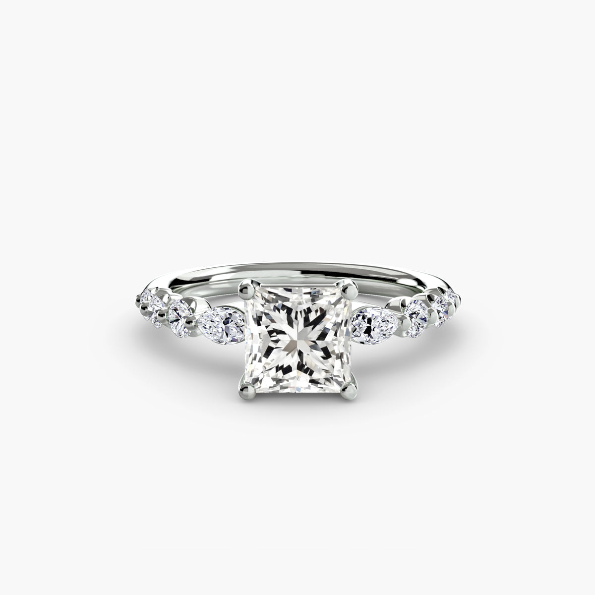 Ring Setting - 950 Platinum (Cushion)
