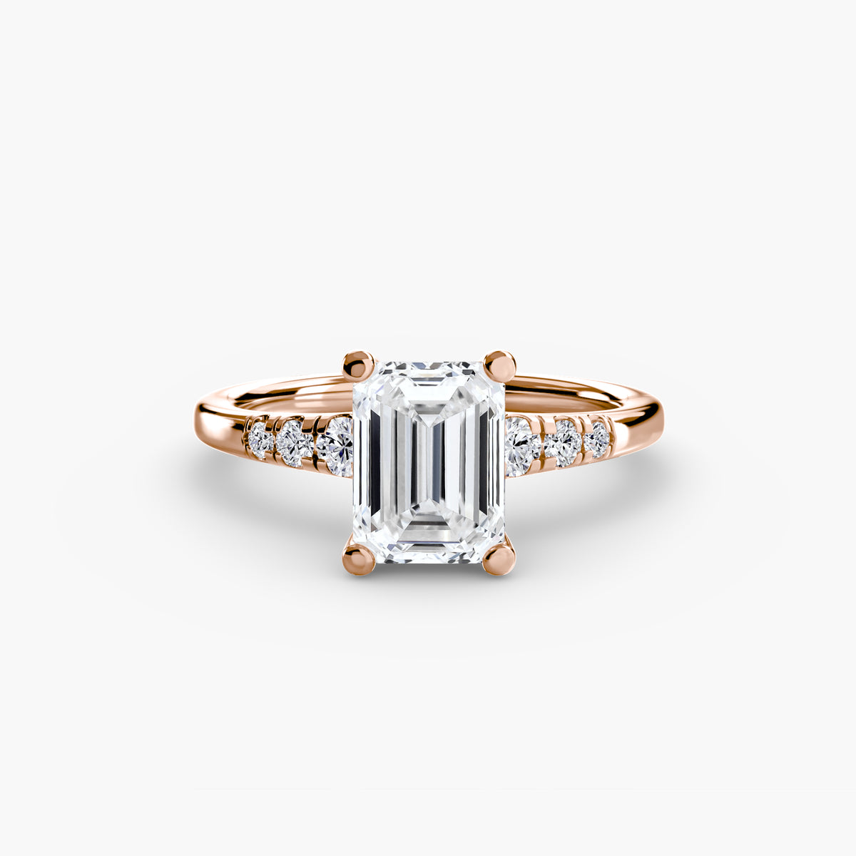 Ring Setting - 18K Rose Gold (Heart)