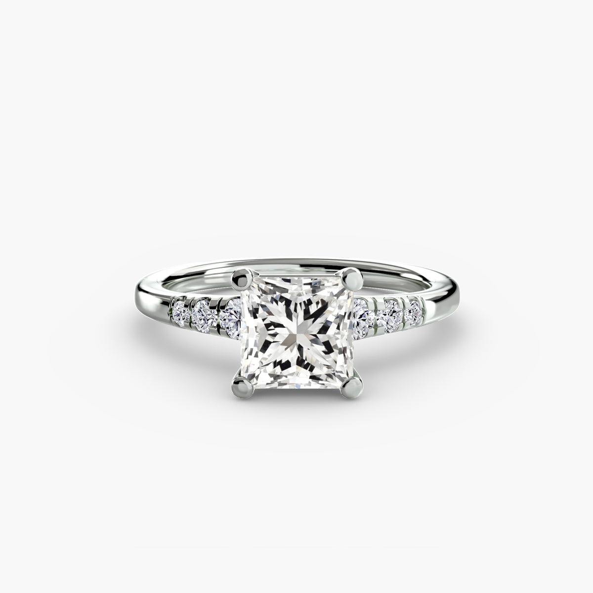 Ring Setting - 950 Platinum (Cushion)