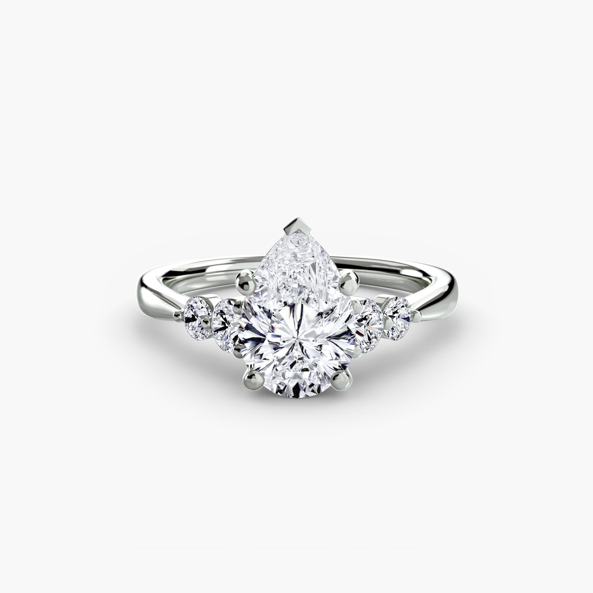 Ring Setting - 950 Platinum (Emerald)