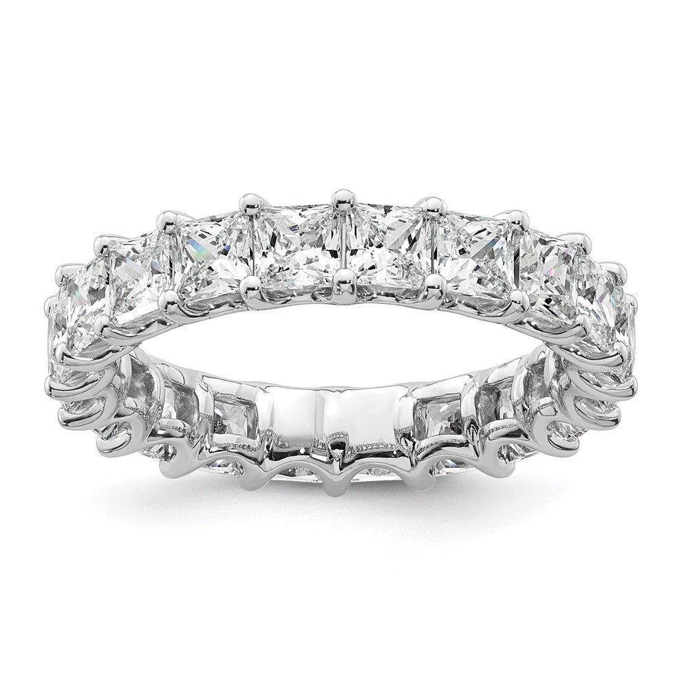 14k 4ct Lab Grown Diamond VS/SI+ G+ Princess Comp Eternity Band
